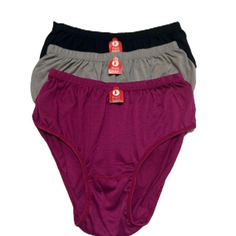Celana dalam wanita isi 3 | Super lembut CD polos | size M L XL XXL - CD remaja polos