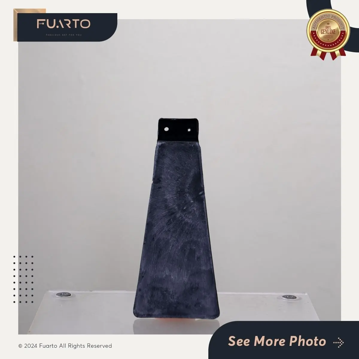 Sandaran Pigura Plastik Hitam 14 cm - Fuarto Surabaya