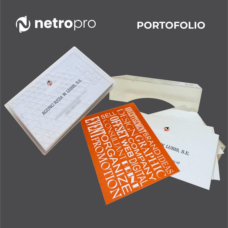 Kartu Nama Custom 1 & 2 Sisi - Standar dan Premium, 1 Box Isi 80 Lembar - Netro Productions - Cards 1