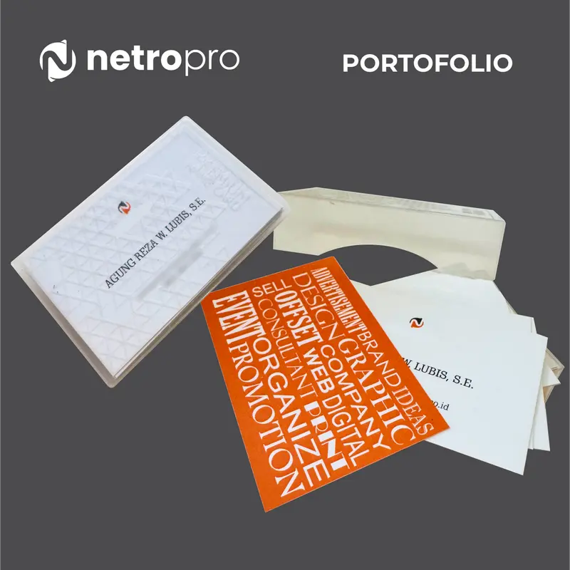 Kartu Nama Custom 1 & 2 Sisi - Standar dan Premium, 1 Box Isi 80 Lembar - Netro Productions - Cards 1