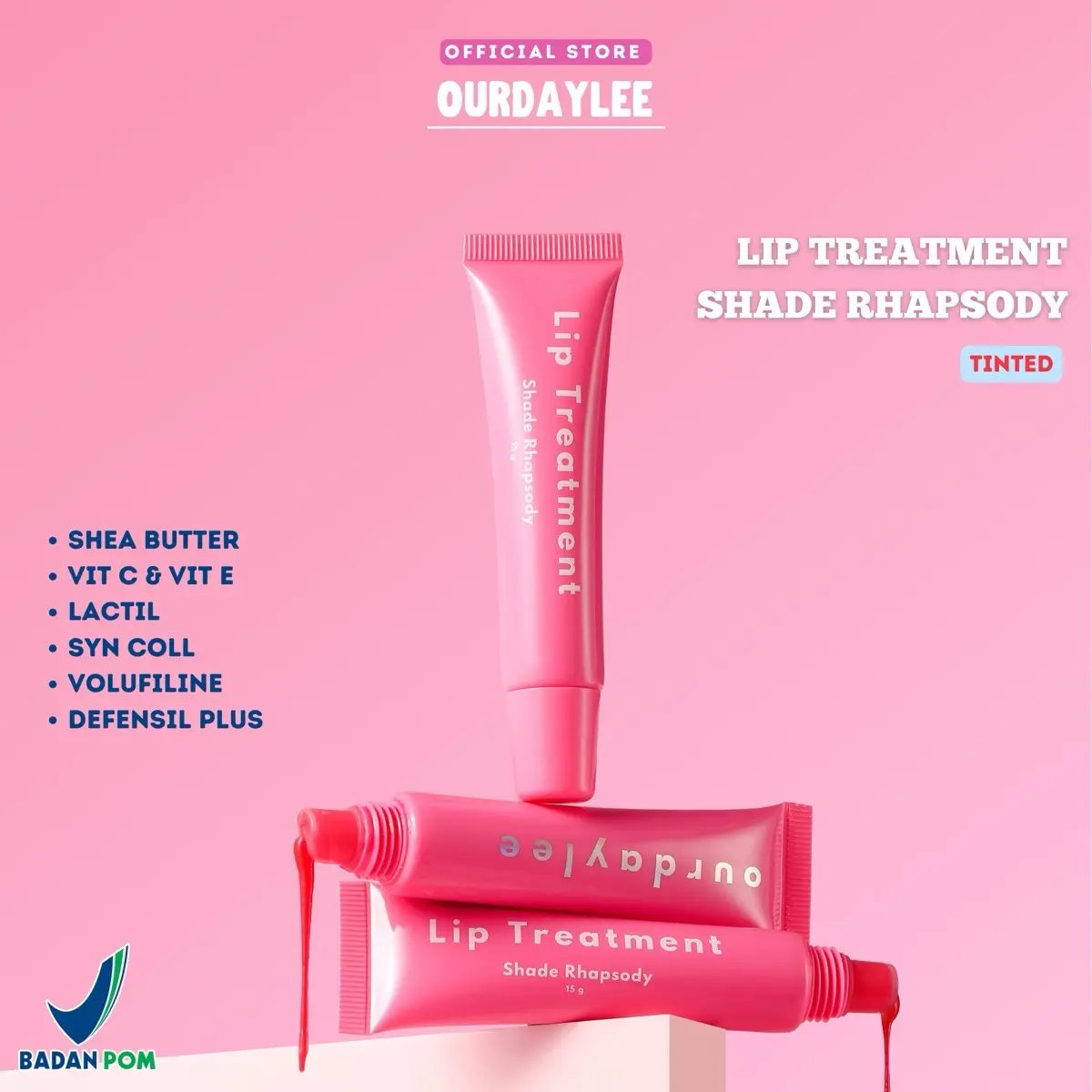 OURDAYLEE - Lip Treatment Shade Rhapsody (Tinted)