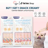 Gambar Pawsitive Official Snack Creamy 100 Pcs Paket Hemat Multivitamin Paket Makanan Kucing Basah Pawcare - Pawsitive Vibes, 30 Pcs dari Pawsitive Official Kab. Tangerang 1 Tokopedia