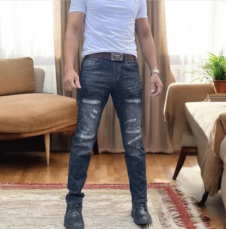 QUẦN JEANS NAM-9 MẪU- CHẤT LIỆU CO GIẢN- DÀY KHÔNG PHAI MÀU.-SIZE 28 ĐẾN 36-THEO KỊP THỜI TRANG-VÀ XU HƯỚNG. Menswear jeans Cotton Pants 6