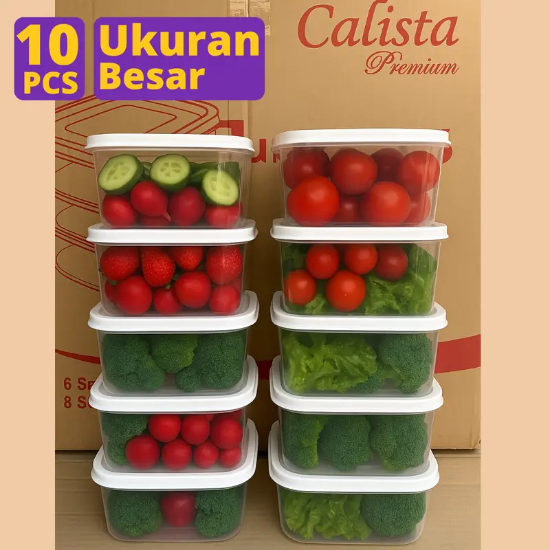 [UKURAN BESAR ] CALISTA UKURAN BESAR 2000ml 1500ml FOOD CONTAINER CALISTA PREMIUM SET WADAH PENYIMPANAN MAKAN SET ORIGINAL CALISTA INDONESIA 0