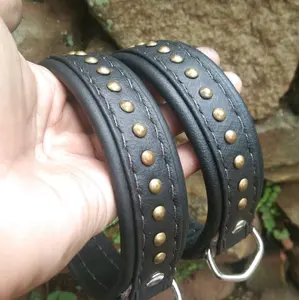 kalung/collar anjing bahan kulit