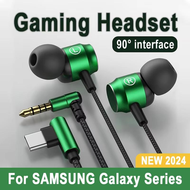 Tai Nghe Chơi Game Có Dây HiFi Âm Thanh Vòm - Jack 90° Type-C & 3.5mm, Có Mic | Tương Thích Samsung Galaxy S24/S23 & iPhone 15, Trải Nghiệm Âm Thanh Đỉnh Cao 2