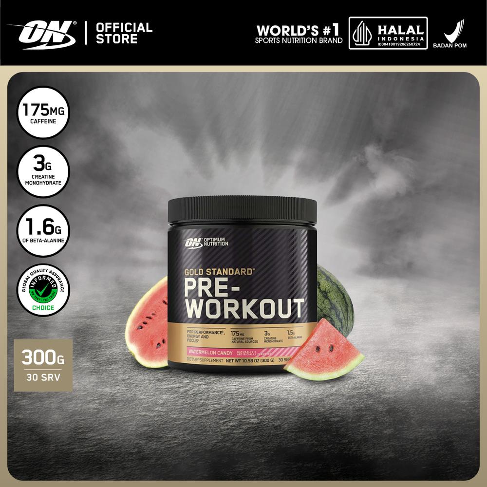Optimum Nutrition Gold Standard Pre-Workout 300g	- Watermelon