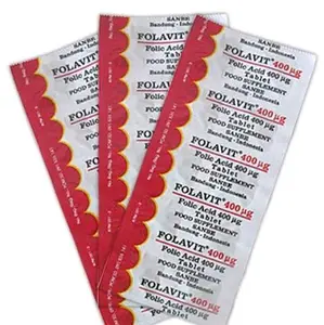 30 tablet Folavit 400 mcg strip/ suplemen ibu hamil dan menyusui