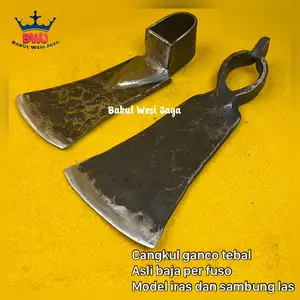 Cangkul Ganco Asli Baja Per Fuso - Cangkul Mini Untuk Tanah Keras Dan Bebatuan