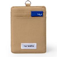 Gambar Wallts Aiken Latte Crinkle - Lanyard Name Tag Id Card Pria Dompet Kartu Hitam dari Wallts Kota Bandung 3 Tokopedia