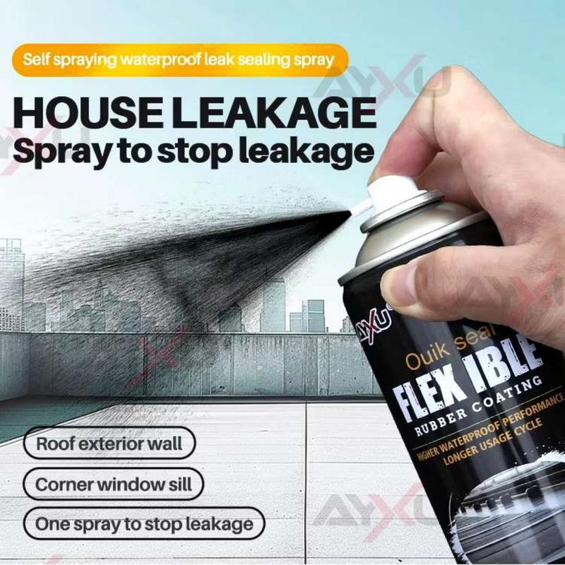 Quick Seal Flexible Rubber Coating (450ml) Waterproof Spray Sealant Flexible Rubber Coating
