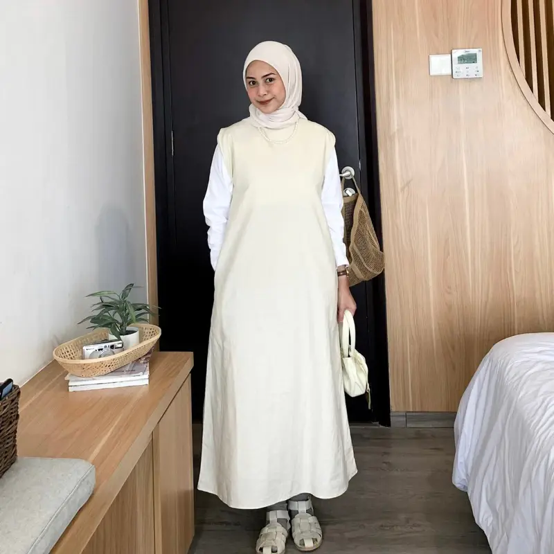 Saudaree - Linen Dress / Sleeveless Dress
