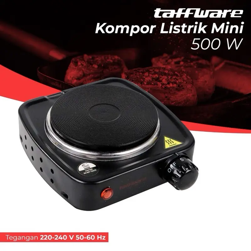 Kompor Listrik Mini Hot Plate Taffware DLD 101B - 500W - Kitchenware