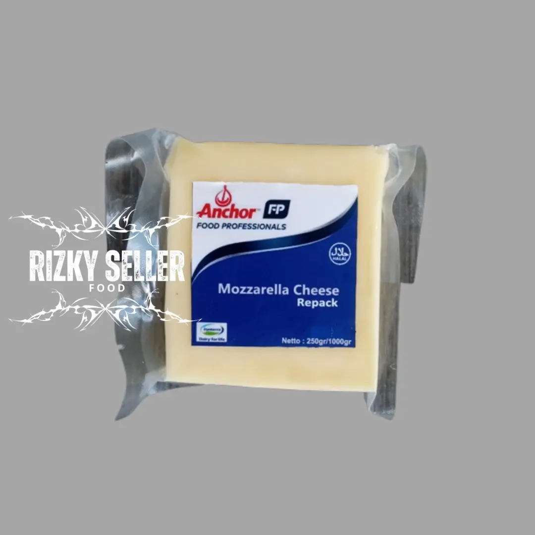 Keju Lumer Mozarella Anchor 200Gr - Bubuk Keju Cheddar Bayi Pro - Dairy, Bahan saus mozzarella