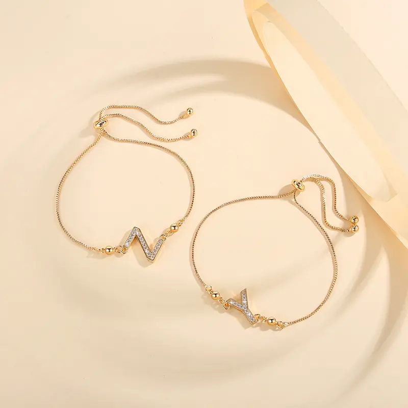 Y888 Gelang Wanita 0riginal Fashion Gelang bracelets jewellery bracelet Gelang serut aurel Gelang bracelet inisial 6