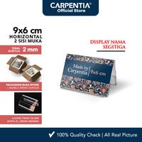 Gambar Carpentia | Papan Nama Acrylic Name Label - 9x6 cm Horizontal Landscape - [Display Nama Harga Price Tag Segitiga Akrilik 2 Sisi] dari Carpentia Indonesia Kota Tangerang Selatan 1 Tokopedia