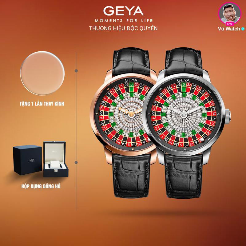 Đồng hồ cơ nam GEYA G78187 [8991] | Tặng 1 lần thay kính miễn phí