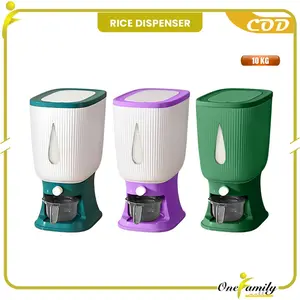 [COD] OFM C360 Dispenser Beras10KG Wadah Penyimpanan Otomatis Dengan Wadah Pengering