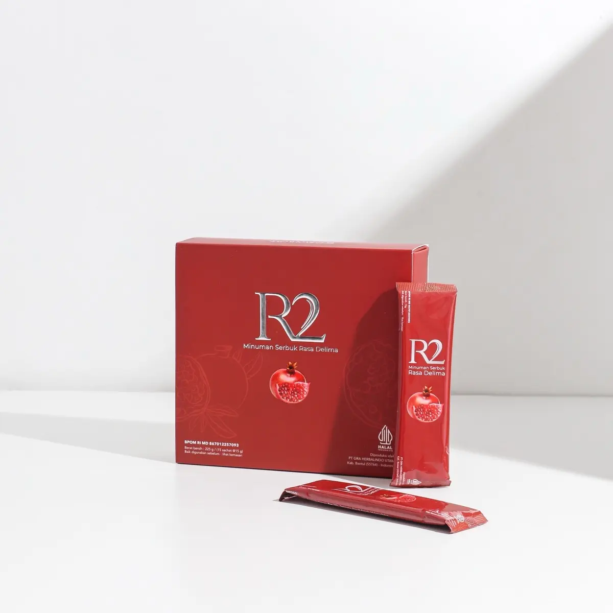 R2SKIN Minuman Serbuk Collagen 33% dengan Niacinamide, Glutathione, Sarang Burung Walet, dan Ekstrak Delima 38% untuk Mencerahkan Kulit