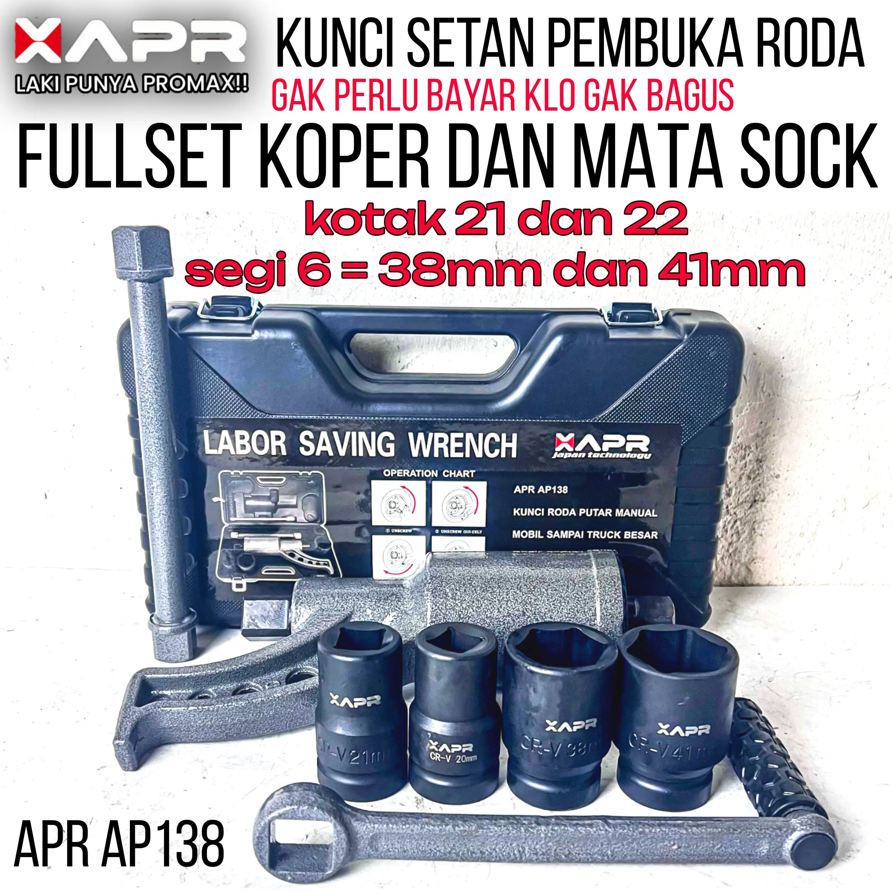 kunci roda truck fuso xapr kunci setan kunci torsi manual impact wrench labor saver ap138