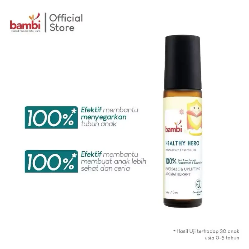 BAMBI Baby Breathe Ez Easy Essential Oil 10ml | BAMBI Baby Health Healthy Hero Essential Oil 10ml TERMURAH 6