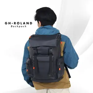 GH-Bag ROLAND Backpack Tas Ransel Sekolah Kuliah Kerja Tas Laptop 15,6 Inch Tas Travelling Waterproof