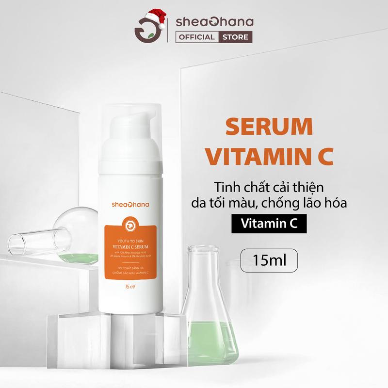  Tinh chất Serum Youth To Sin VITAMIN C 15ml làm sáng da mờ thâm và ngăn ngừa lão hóa  SheaGhana 