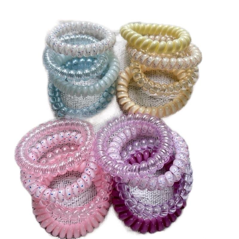  pastel Set 4 dây buộc tóc đuôi ngựa cao su co giãn màu sắc gradient cho nữ chun buộc tóc cho nữ dây  cài  tóc teleties hair tie dây buộc tóc lò xo Cột dây  buộc  tóc  xoắn  lò  xo set  dây  buộc  tóc Băng Đô 