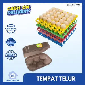 Tempat Penyimpanan Telur Susun Plastik Warna Random - MN