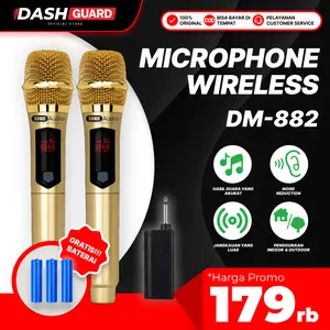[COD] Sonic Audio Profesional Mikrofon DM-882 GOLD EDITION Untuk Kebutuhan Acara Kantor Meeting Conference & Karaoke Profesional Mikrofon Wireless Microphone