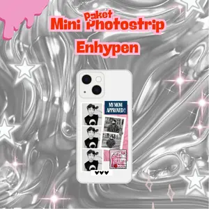TANPA CASE | Photocase Mini Photostrip Kpop Enhypen Photostrip idol kpop photocard photo decorate case Foto Casing Glossy