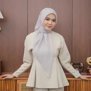 Kamila Scarf - Ghada Paris Hijab segiempat | Jilbab Paris Jadul Premium | Kerudung Wanita Daily Formal Basic