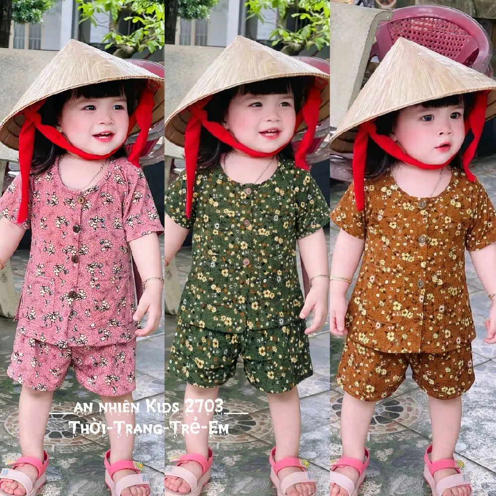 HOT(7_16ký) BÀ BA BÀ NGOẠI phiên bản nhí vải thun aty co dãn tốt mịn mát siêu cưng cho bé dưới 4 tuổi
