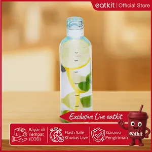 【eatkit exclussive】Eatkit Botol Minum Transparan 750ml Bottles Water Olahraga  Bebas BPA Peralatan Dapur Kitchenware