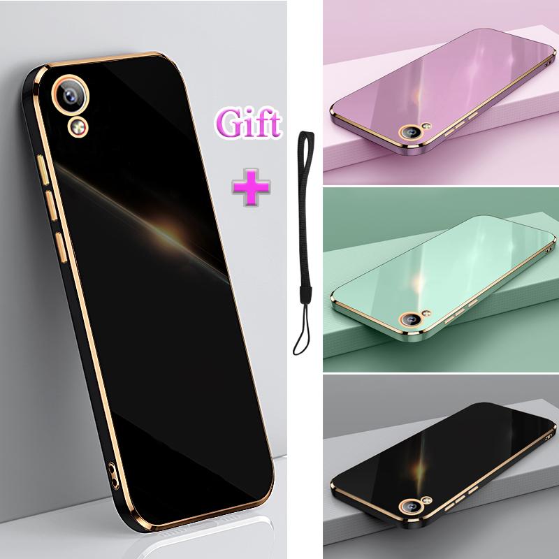 Ốp lưng điện thoại VIVO Y91C Y1S, cạnh thẳng, mạ điện, Ốp Điện Thoại