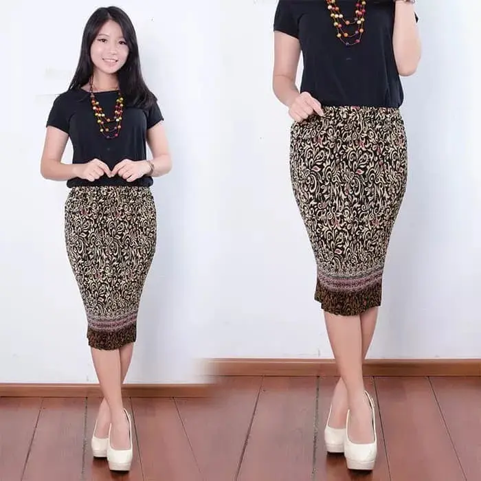 PROMO !!! Rok Plisket Pendek Batik Bawahan Kebaya 4 Pilihan Motif 3