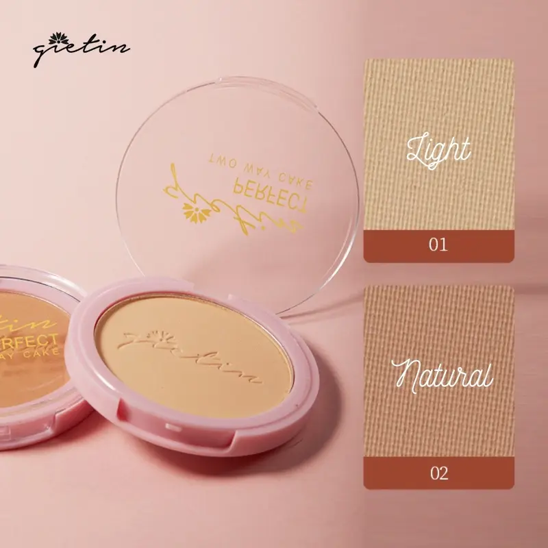 Gietin Perfect Two Way Cake Compact Powder GT12 | Pressed Powder Bedak Padat LL12H 1