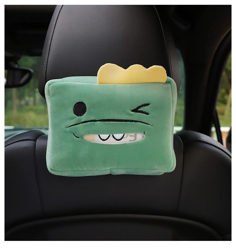 Product Introduction of Cartoon Car Tissue Box Creative Cute Car Chair Back Sunshade Armrest Box Multifunctional Car Tissue Box 28