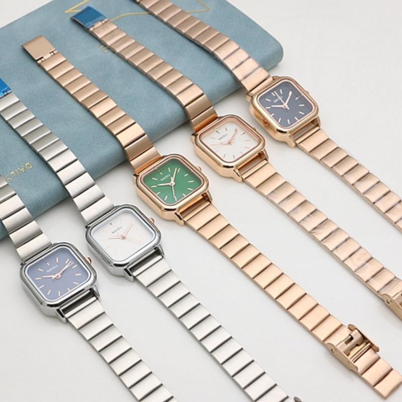 Amazefan Jam Tangan Wanita Mewah Model Korea Jam Tangan Wanita Rantai NSSB-100 3