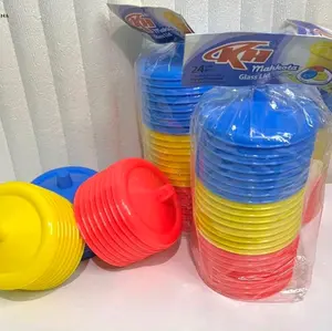 TUTUP GELAS MAHKOTA ISI 24 PCS Tutup gelas Plastik