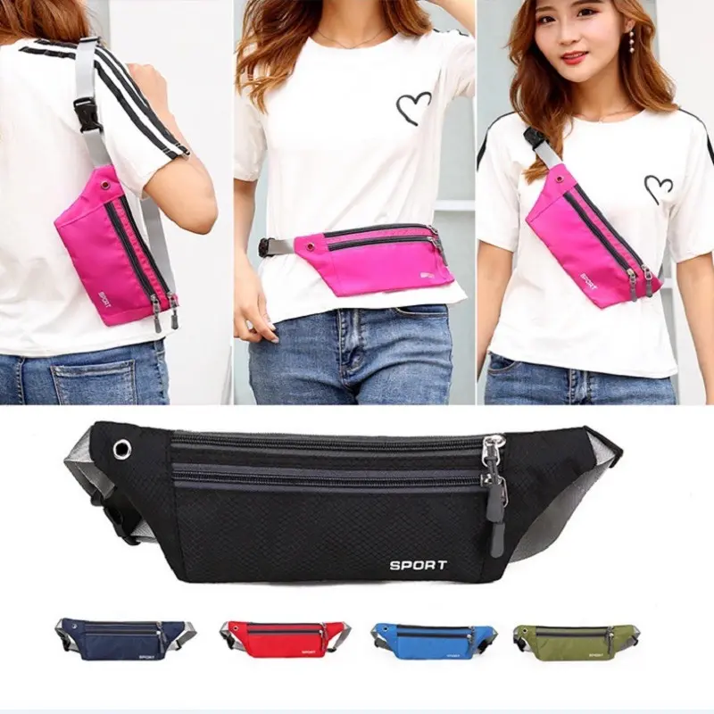 [Store.1234] Tas Pinggang Pria Wanita Unisex SPORT Waist Bag Murah Impor