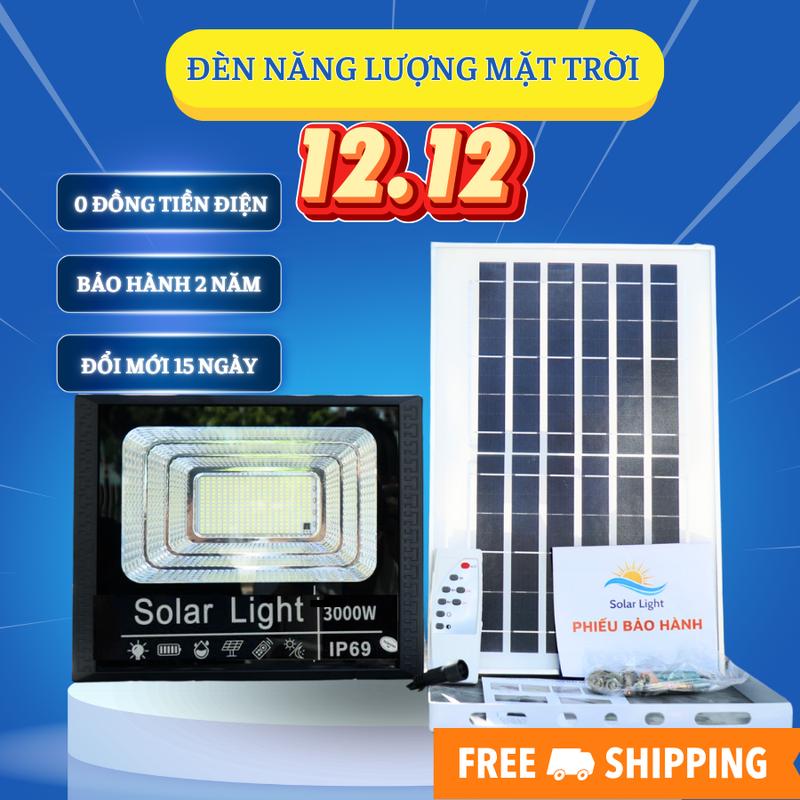   DEAL LIVE  ĐÈN NĂNG LƯỢNG MẶT TRỜI 3000W - VỎ NHỰA ABS CAO CẤP - CHỐNG NƯỚC IP69 tiết kiệm an toàn Sáng 6-8 tiếng. đènsiêusáng 12000000w đèn  200k đèn  solar 