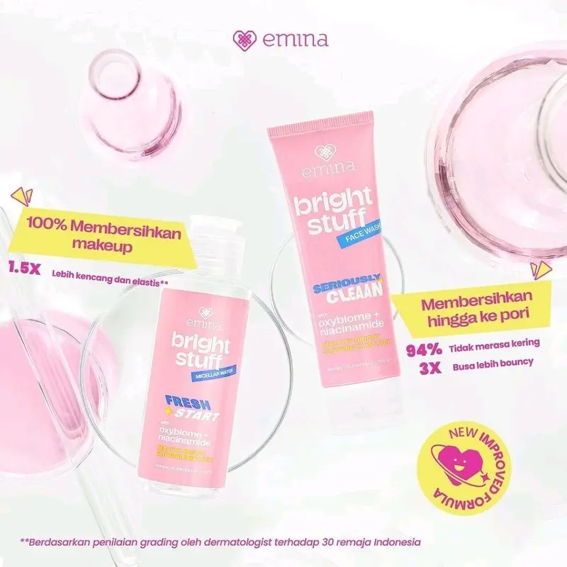 Emina Face Wash Bright Stuff 50ml 1