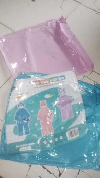 Product Review of A-CROSS JAS HUJAN SETELAN ANAK KUROMI DENGAN RUANG RANSEL DI BELAKANG LUCU DAN IMUT Pvc Biru Pink from H**i S**i 3