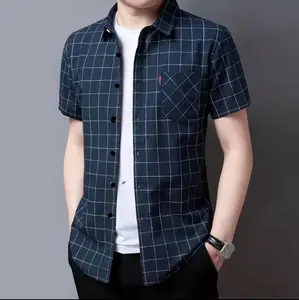 NEW ARRIVAL KEMEJA FLANEL DISTRO LENGAN PENDEK PREMIUM MOTIF KOTAK CATUR GARIS DENGAN BANYAK VARIAN WARNA