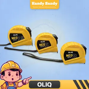 OLIQ Meteran AUTOSTOP NEO - 3M 5M 7,5M