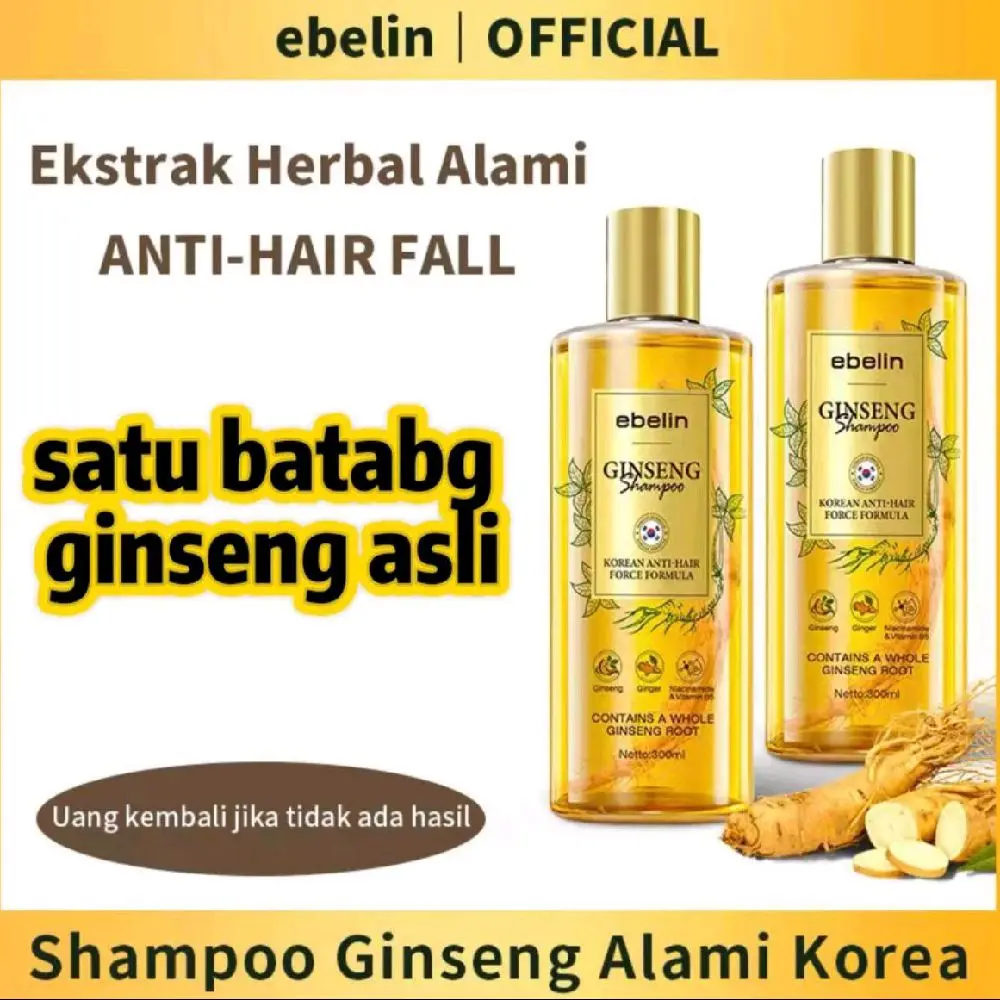 [PROMO SPECIAL] EBELIN GINSENG SHAMPOO ANTI HAIR FALL MENGATASI RAMBUT RONTOK MENUMBUHKAN RAMBUT GINSENG ASLI