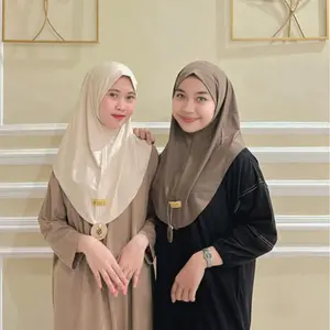 AYURIE - Zamila S Hijab Dewasa Instan Size S Matt Jersey Kerudung  Adem Nyaman Simpel Muslim Fashion Kerudung Langsung Slup Bergo Casual Anti Ribet