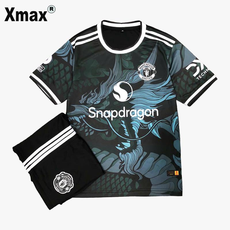 [MU - RX] in tên số áo - Bộ quần áo bóng đá, đồ đá banh M<<<U hoạ tiết rồng mới - chất vải thun mè cao cấp - in tên số áo theo yêu cầu