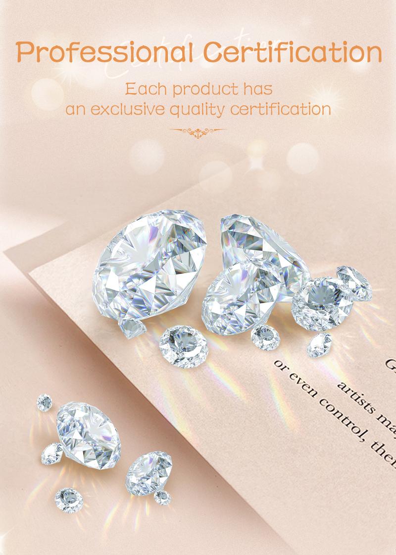 Product Introduction of 【003Harga telah dibanting, segera di CO】Chard Wake Cincin Wanita Berlian Perhiasan Tunangan Ukuran Bebas 2 Karat Cincin Cewek  CWR021 4